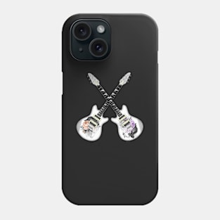 Rock Guitars and roses Phone Case