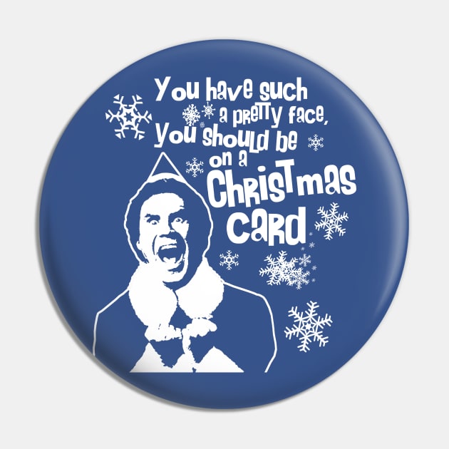 Buddy's Christmas Card Pin by PopCultureShirts