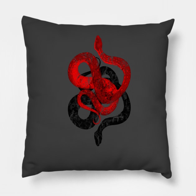 Gnostic snakes: the serpents' nest 2.0 Pillow by Blacklinesw9