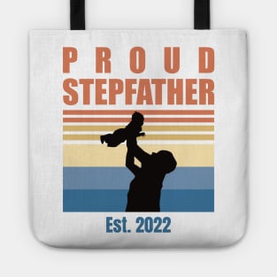 Proud Stepfather Est 2022 | First Time Stepfather | First Fathers Day Tote