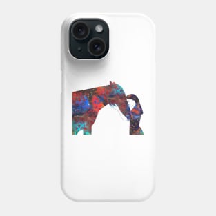 Girl with horse Phone Case