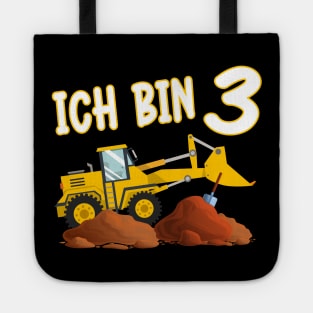 Ich bin 3 Bagger Kinder Geburtstag Tote