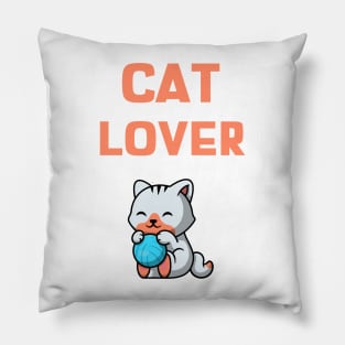 Cat Lover Cat Owner Pillow