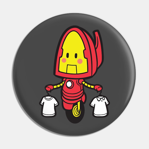 Iron Mascot Pin by flyingmouse365