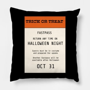 Trick Or Treat Fastpass Pillow