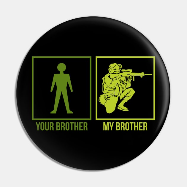 ARMY: Your Brother My Brother Pin by MYFROG