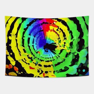 Swirly paint splatter design Tapestry