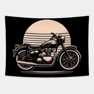 Vintage Classic Motorcycle Tapestry