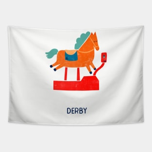 Kentucky Derby Coin Horse Tapestry