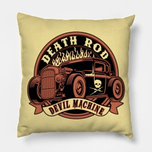 Death Rod (Vintage) Pillow