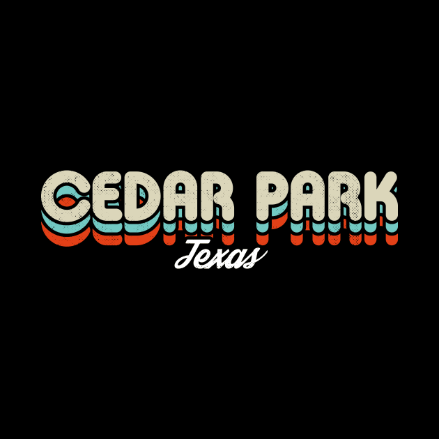 Retro Cedar Park Texas by rojakdesigns