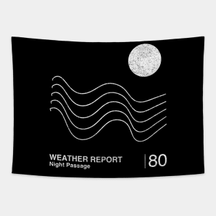 Weather Report / Minimalist Graphic Artwork Fan Design Tapestry