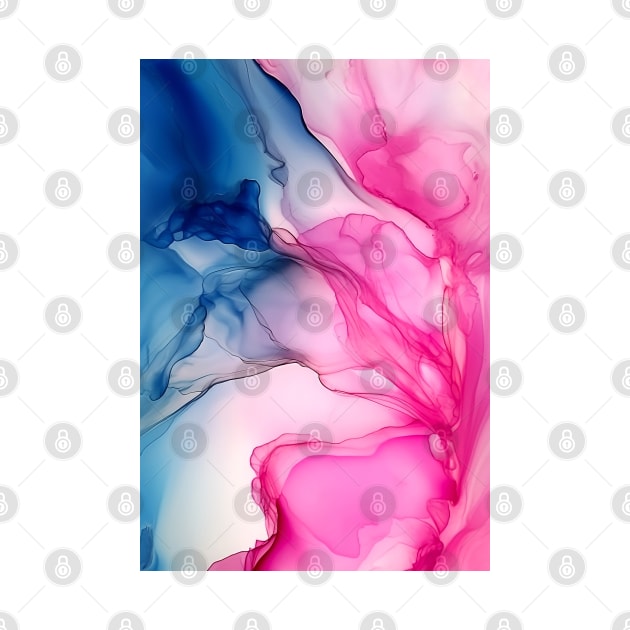 Pink Fused - Abstract Alcohol Ink Art by inkvestor