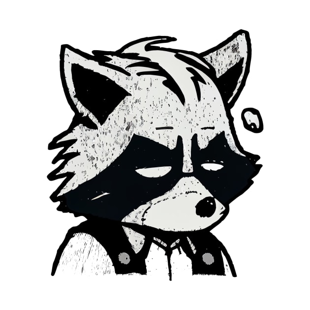 Depressing raccoon by stkUA