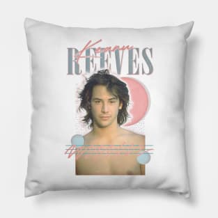 Keanu Reeves ---- Retro 90s Aesthetic Pillow