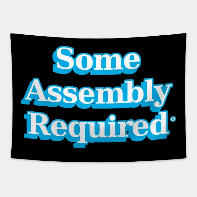 some assembly required 1 Tapestry by VanceCapleyArt1972