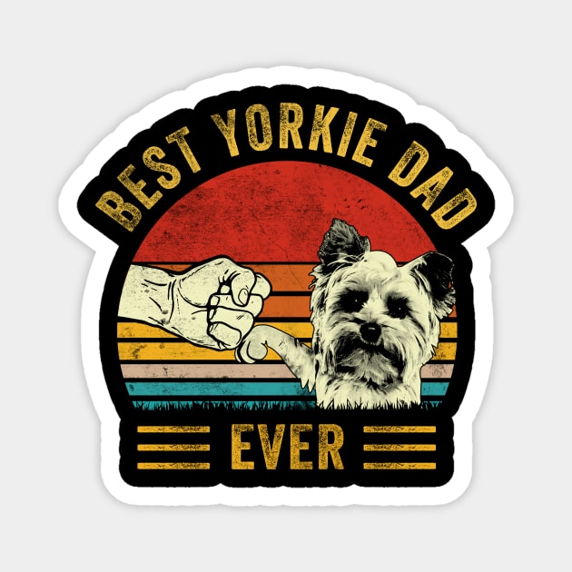 best yorkshire terrier dog dad Magnet by blacks store