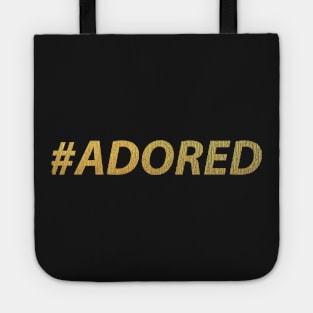 #ADORED (Gold) Tote