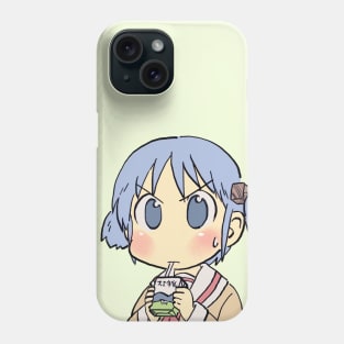 I draw that picture of mio drinking milk carton / funny nichijou face meme Phone Case