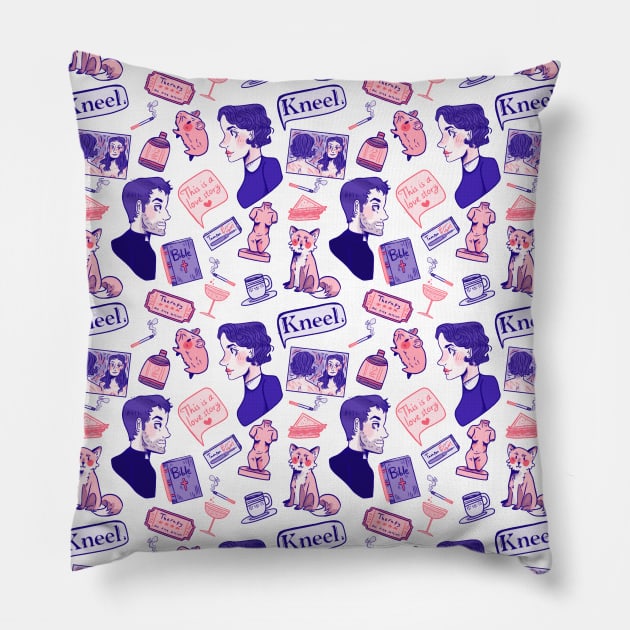 Fleabag Repeat Pattern Pillow by misnamedplants