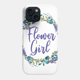 Flower Girl Chic Purple Floral Wedding Phone Case