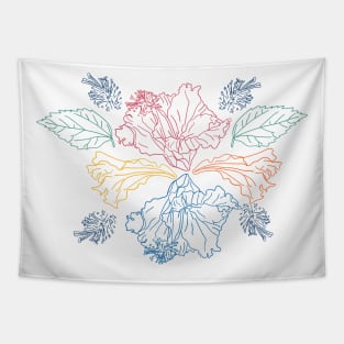 Cute colorful plant lovers design Tapestry