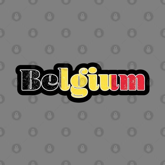Belgium Flag Retro by cricky