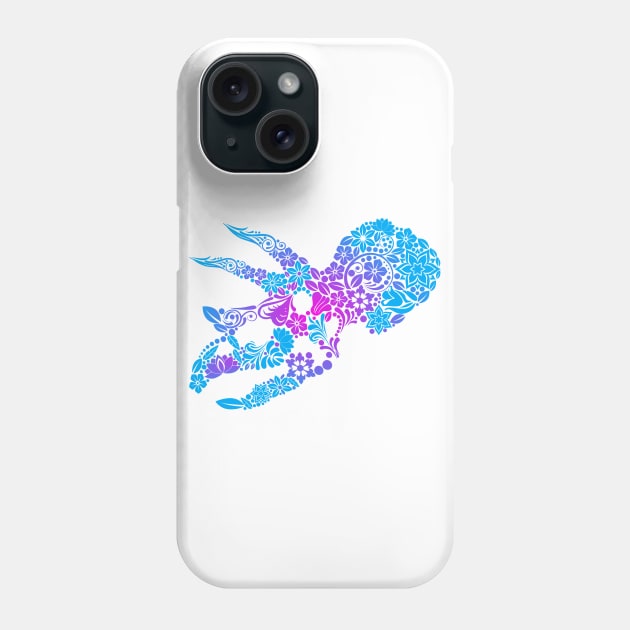 Dia De Los Muertos Triceratops Skull Phone Case by DrPeper