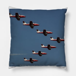 Snowbirds 7-Ship Formation Pillow