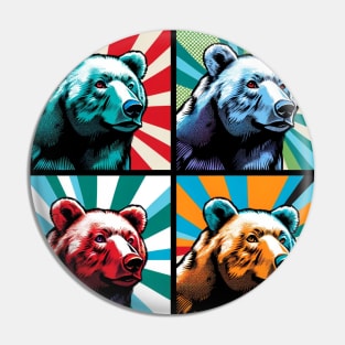 Arctic Artistry - Pop Art Glacier Bear Pin