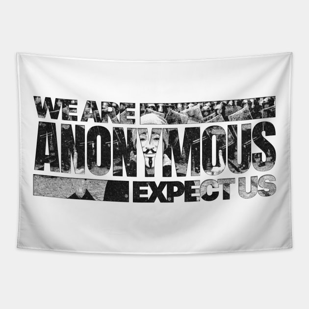 We are Anonymous Tapestry by Aefe