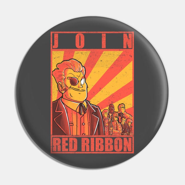 Join Red Ribbon Pin by Cromanart