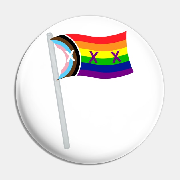 L'Manberg Pride - Rainbow Pin by WhiteRabbitWeirdo