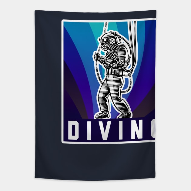 Diving Tapestry by Saulene