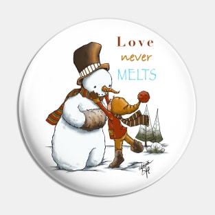 Love Never Melts Pin