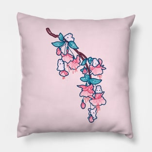 Fuchsia Bunnies Pillow