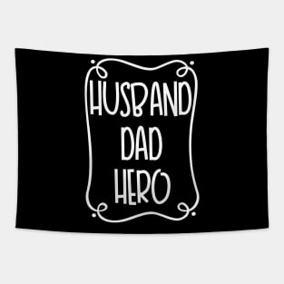 Husband Dad Hero Tapestry