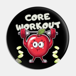 Cute, funny apple fitness Pin