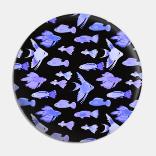 Cute Fishs Cartoon Vector Pattern Seamless Pin