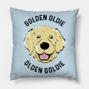 Golden Retriever Golden Oldie Retriever Dog Fan Pillow