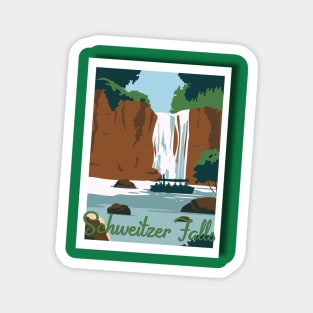Schweitzer Falls Postcard Tee Magnet