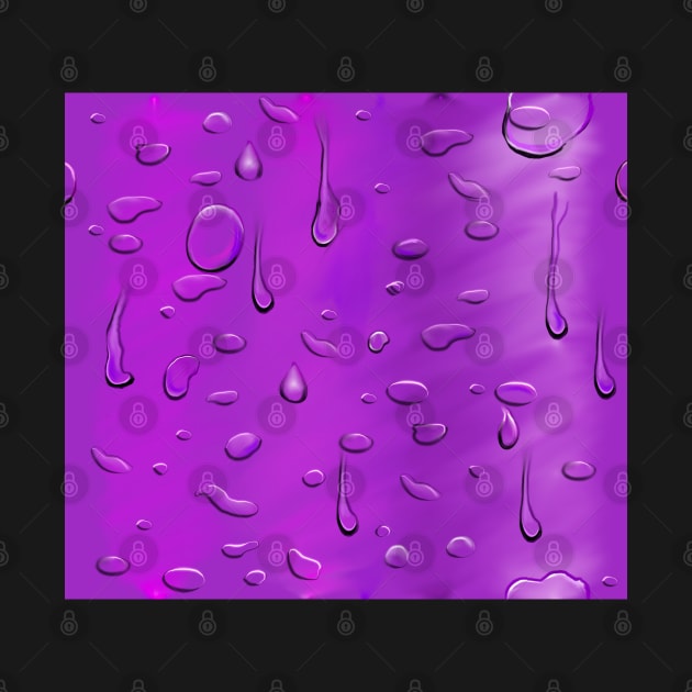 purple again, raindrops by Artonmytee