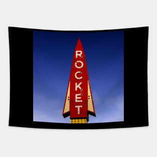 Rocket Sign Tapestry