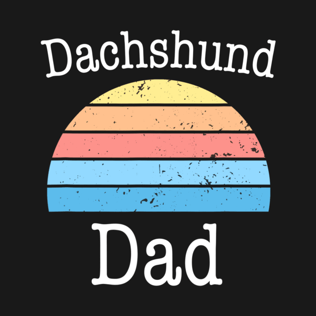 Dachshund Dad Vintage Retro by Xamgi