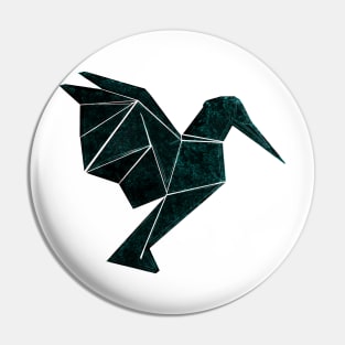 geometric hummingbird Pin