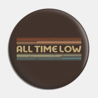 All Time Low Retro Lines Pin