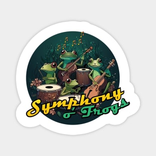 Symphony of Frogs Magnet