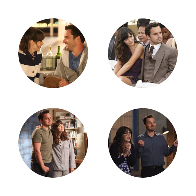 Nick and Jess Sticker Pack by voidstickers