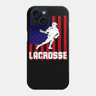 lacrosse,lacrosse usa flag,lacrosse t-shirt,lacrosse gifts Phone Case