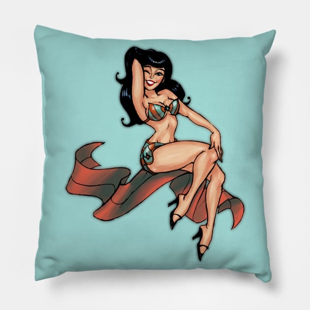 PINUP ROCKABABY Pillow by EYESofCORAL